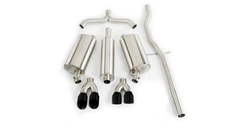 Cadillac Seville Performance Exhaust - Rear - CORSA Performance - Cat Back Dual Rear Exit - Black - `98-`03